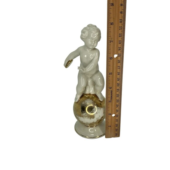 Vintage Discus Disc Throwing Figurine Baby Atlas Germany Statue Trophy Rare - Picture 14 of 14